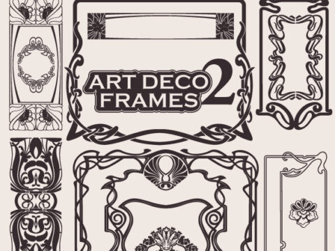 Art Deco Frames Free Vector