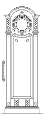 Ornamental Door DWG File