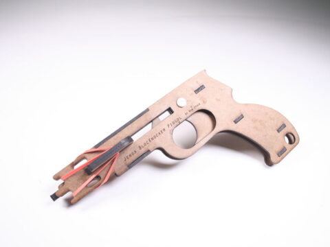 Jenga Block knocker Pistol Laser Cut PDF File