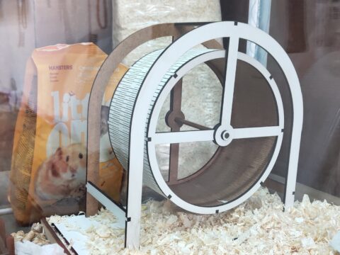 Laser Cut Hamster Wheel Free Vector