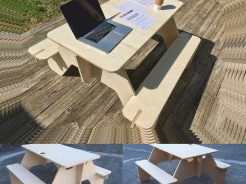 Diy Picnic Table Laser Cutting CNC Router Plans Free Vector