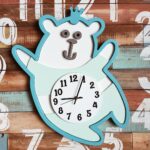 Laser Cut Bear Wall Clock Template Free Vector
