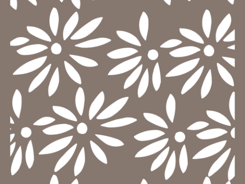 Decorative Privacy Panel Pattern Vector Free Vector