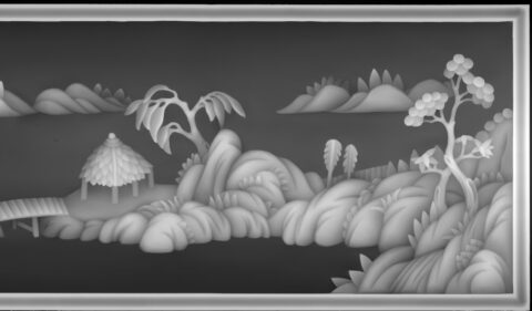 3D Grayscale Image 42 BMP File