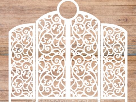 Decoration Screen Laser Cut Template Free Vector