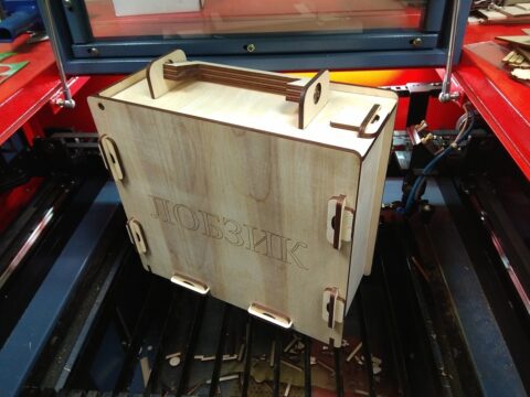 Laser Cut Tool Box With Handle 6mm Free Vector