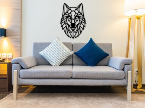 Laser Cut Wolf Wall Art Polygon Art Wall Decor 3d Sculpture DXF File