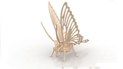 Butterfly 3D Wooden Puzzle 1.5mm DXF File