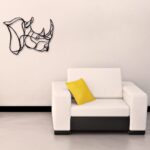 Laser Cut Rhino Wall Art Home Decor Ideas Free Vector