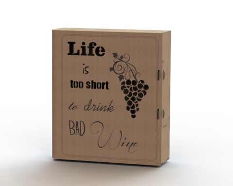 Wine Box DXF File