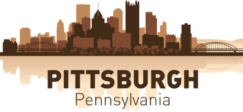 Pittsburgh Skyline Free Vector