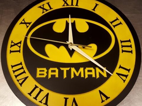 Laser Cut Batman Clock 12 Inch DXF File