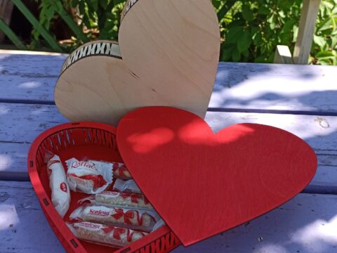 Laser Cut Love Box Heart Shaped Chocolate Box Free Vector