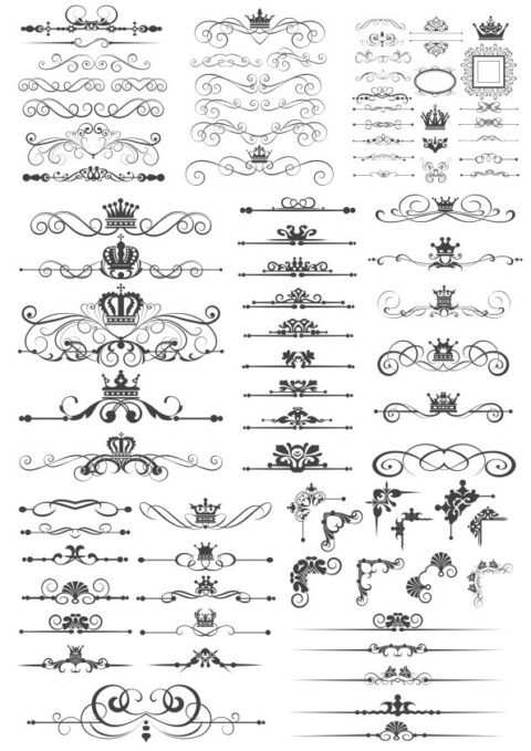 Royal Crown Border Art Vectors Free Vector