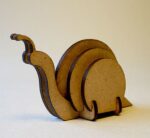 Laser Cut Wooden Snaill 3mm Free Vector