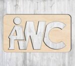 Laser Cut Wooden WC Sign Creative Toilet Sign Free Vector