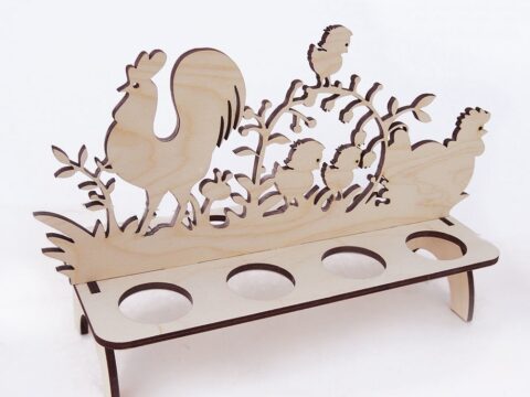 Laser Cut Easter Stand DXF File
