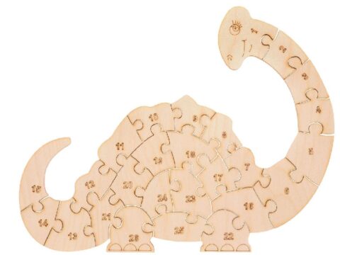 Laser Cut Dinopuzzle Game for Kids Free Vector