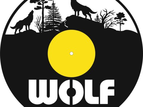 Laser Cut Wolf Vinyl Record Clock Template Free Vector