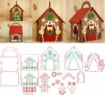 Laser Cut Gingerbread House Free Vector