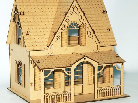 House Laser Cut Free Vector
