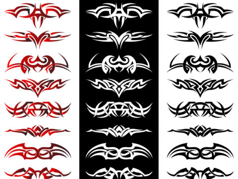 Tribal Tattoo Artwork Vectors Free Vector