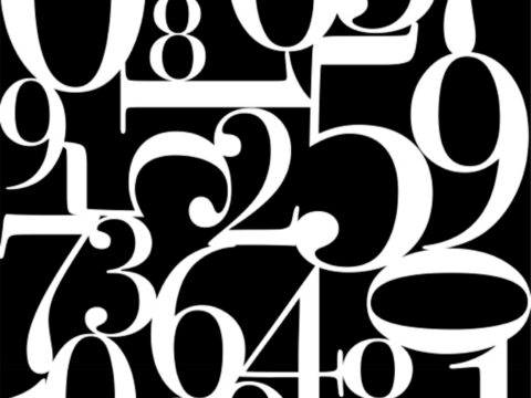 Abstract Number Wall Art Free Vector