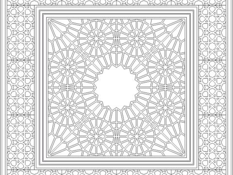 Islamic Pattern 2D DWG File