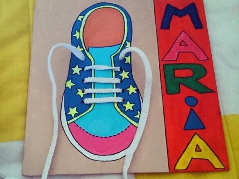 Laser Cut Wooden Lacing Shoe Toy Learn To Tie Shoelaces Game For Kids Free Vector