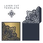 Laser Cut Wedding Invitation Card Template Free Vector