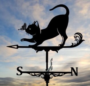 Cat Weather Vane DXF File