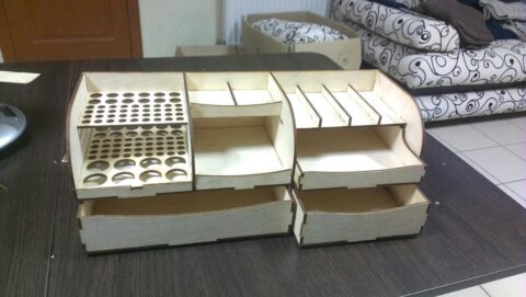 Laser Cut Organizer Free Vector