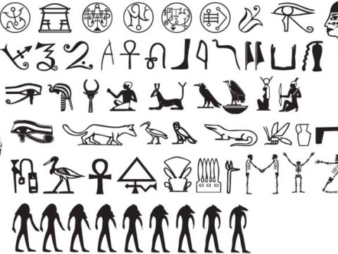 Egyptian Symbols Vectors Free Vector