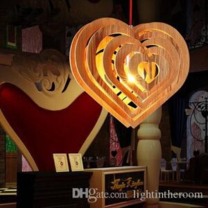 Laser Cut Heart Shape Lamp Free Vector