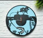 Clock For The Fisherman Free Vector