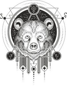 Bear Print Free Vector