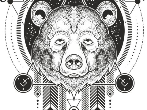 Bear Print Free Vector