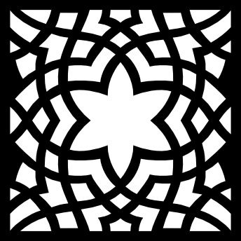 Decorative Flower Jali Pattern SVG File