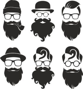 Hipster Portrait Free Vector