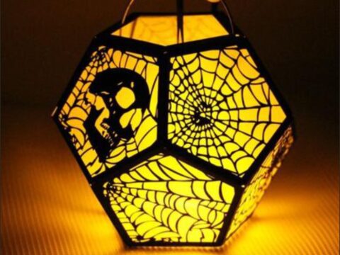 Halloween 3D Lamp Free Vector