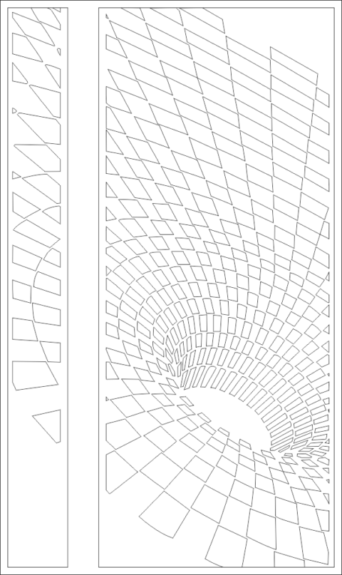 Illusion Typle Door For Plasma Cutting DXF File