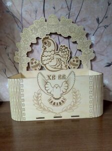 Laser Cut Egg Stand For Easter DWG File