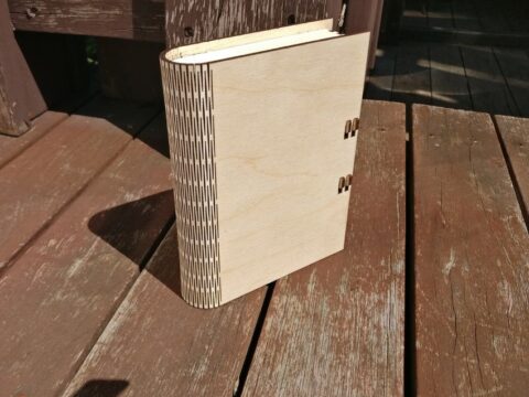 Laser Cut Book Box With Latch 3mm SVG File