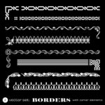 Borders With Corners Set Free Vector