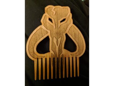 Laser Cut Beard Comb DXF File