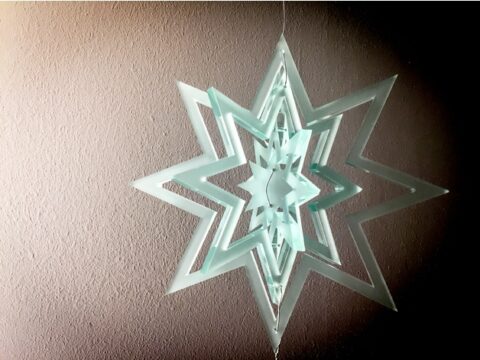 Laser Cut Decorative Hanging Star Free Vector