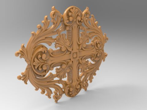Decorative 3D Stl Model for CNC Wood Carving Stl File