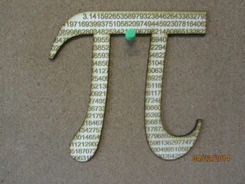 Laser Cut Pi Symbol Free Vector