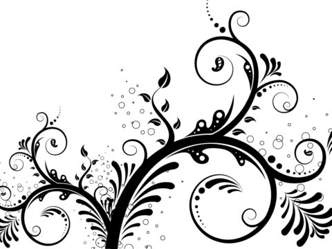 Vector Swirl Floral Ornaments Free Vector