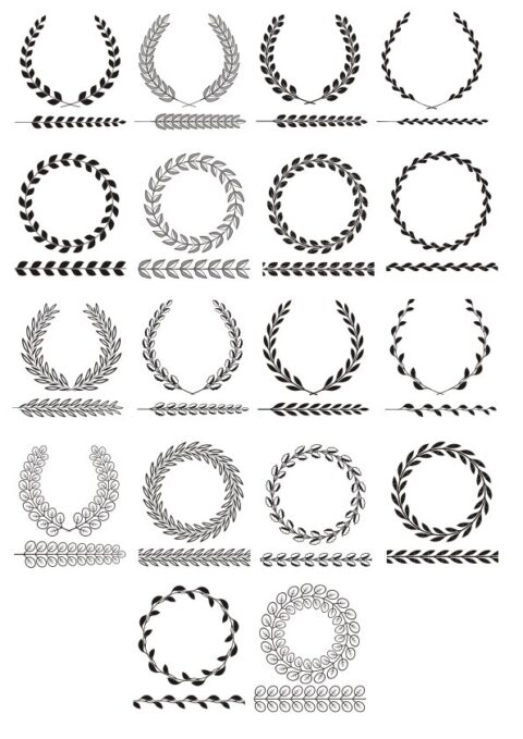 Vector Laurel Wreath Vector Art Free Vector